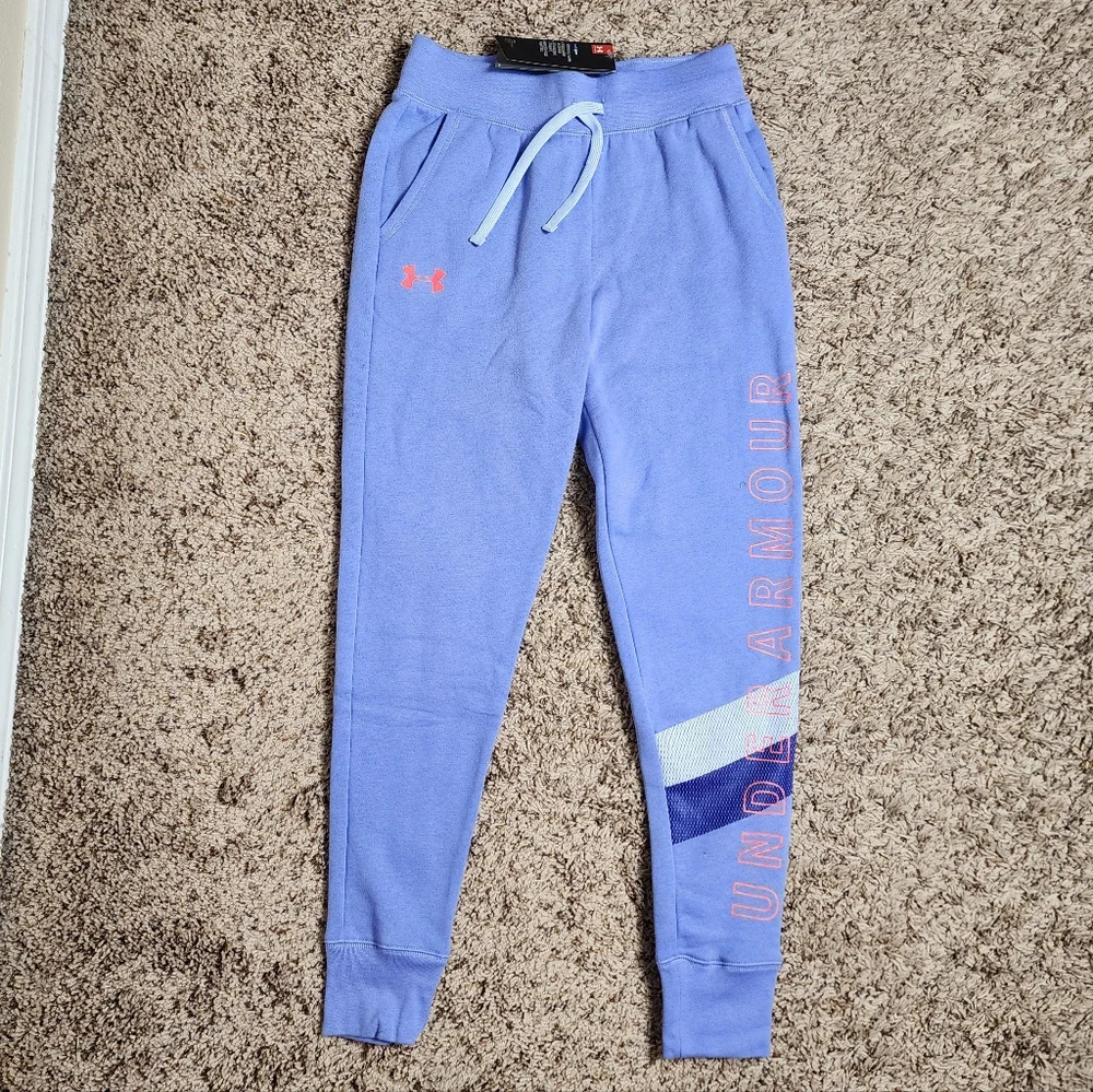 Under Armour Joggers & Jacket Fleece Outfit Girls Youth Medium New